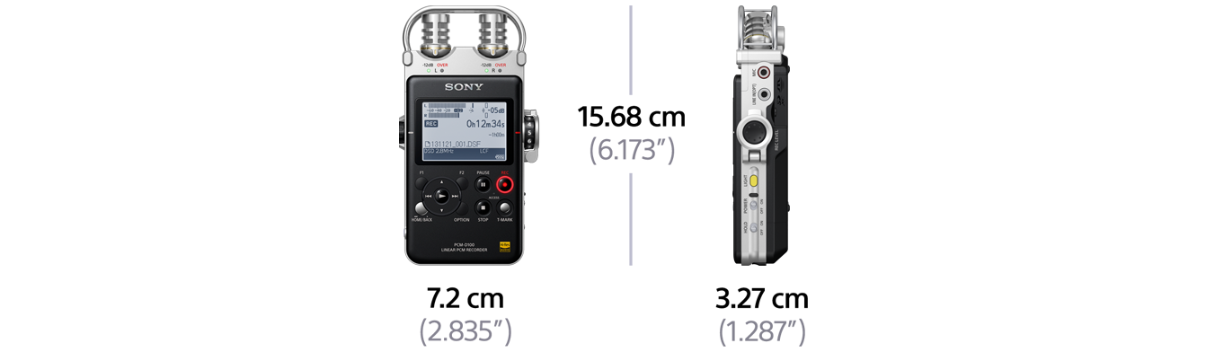 PCM-D100 Specifications | Voice Recorders | Sony Africa